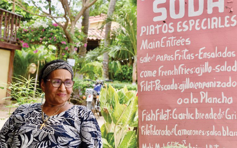 Merida owner of a typical soda in costa rica