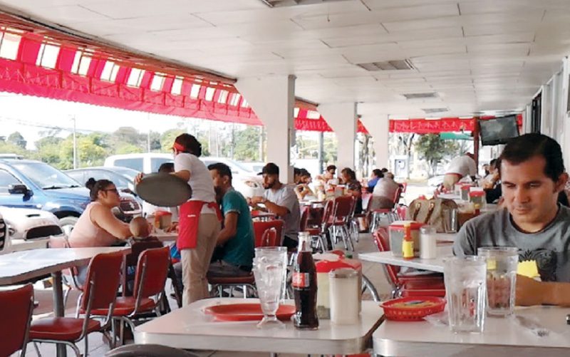 locals eating at a soda in san jose costa rica