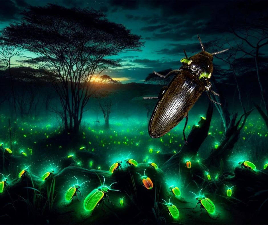 Tortuguero Beetle's Bioluminescent